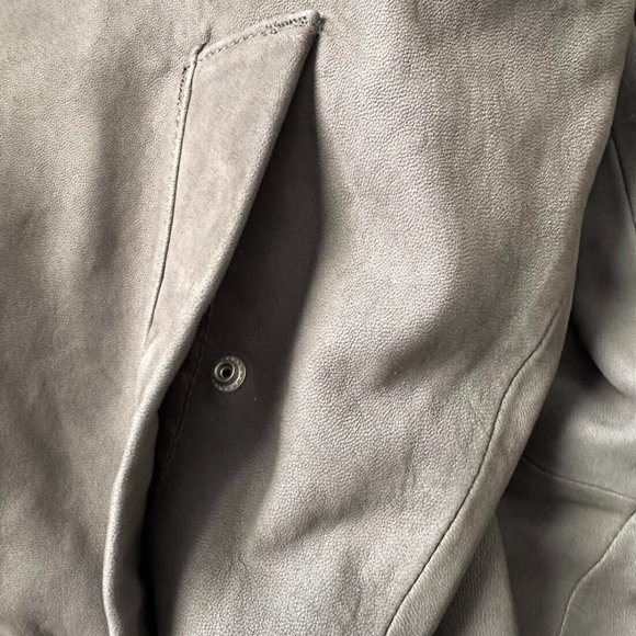 Abercrombie Genuine Suede Bomber Jacket - Picture 11 of 11